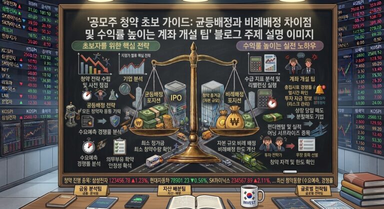 공모주 균등배정 비례배정