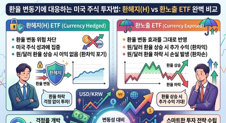 환헤지(H) vs 환노출 ETF 완벽 비교